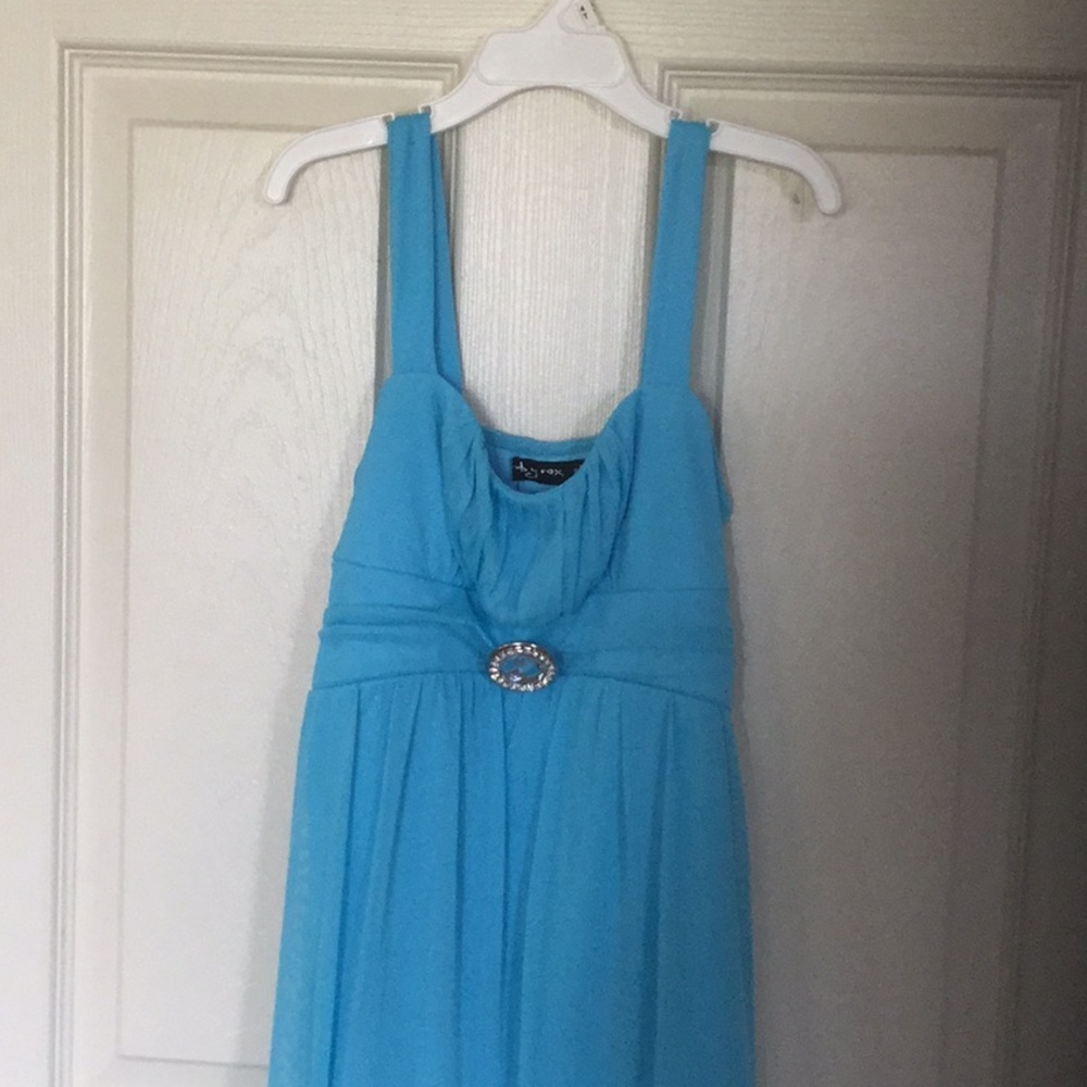 Girl’s fancy turquoise dress